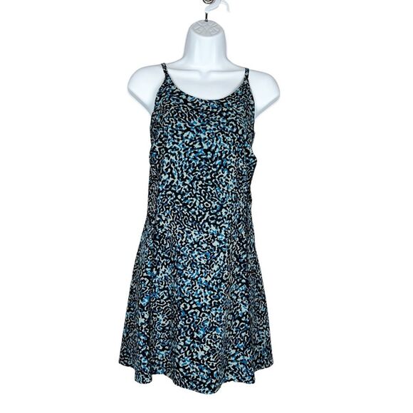 Athleta Infinity Printed Dress Skort Romper One Piece Racerback Size Medium - Picture 3 of 9